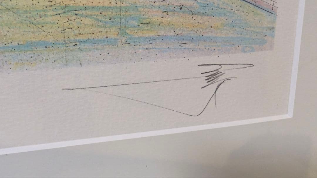 直筆サイン　ロルフ・ラフルスキー　　ビストロ セント アンドレ　リトグラフ　版画