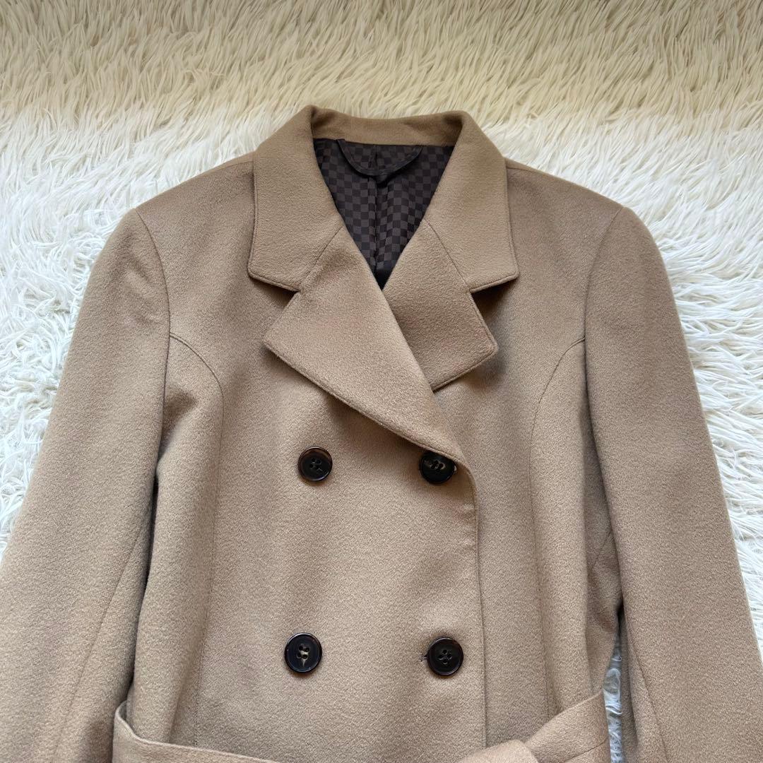 美品✨Moncada カシミヤ100%チェスターコート　ダブル　ロング　キャメル