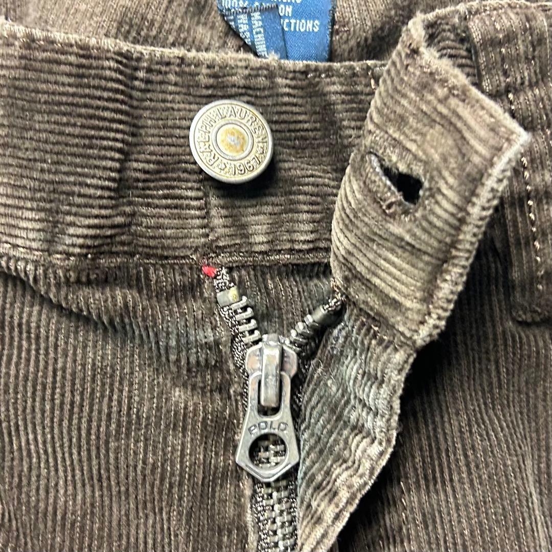 ラルフローレン ロゴタグ チノパン コーデュロイパンツブラウン W32 6055