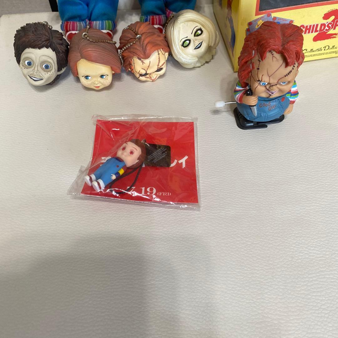 チャッキーフィギュア4点セット＆ガチャ4点＆キューピーコラボストラップ