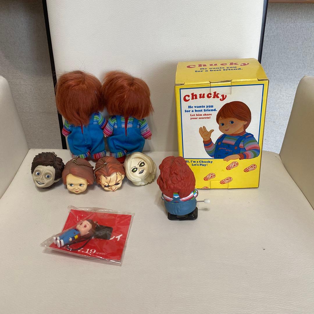チャッキーフィギュア4点セット＆ガチャ4点＆キューピーコラボストラップ