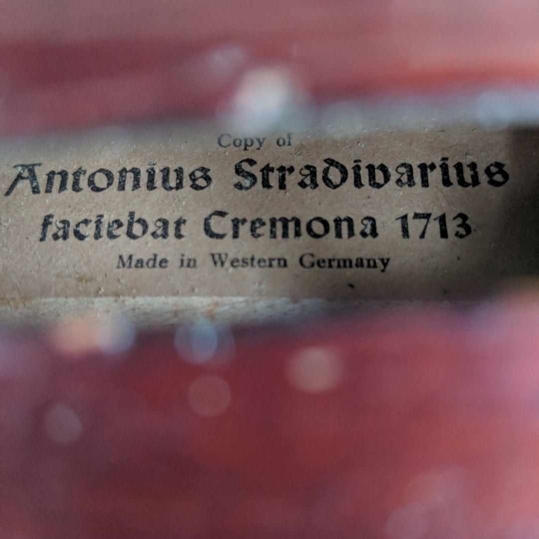 バイオリン　4/4 ストラディバリウスモデル　1713年　西ドイツ製　ジャンク