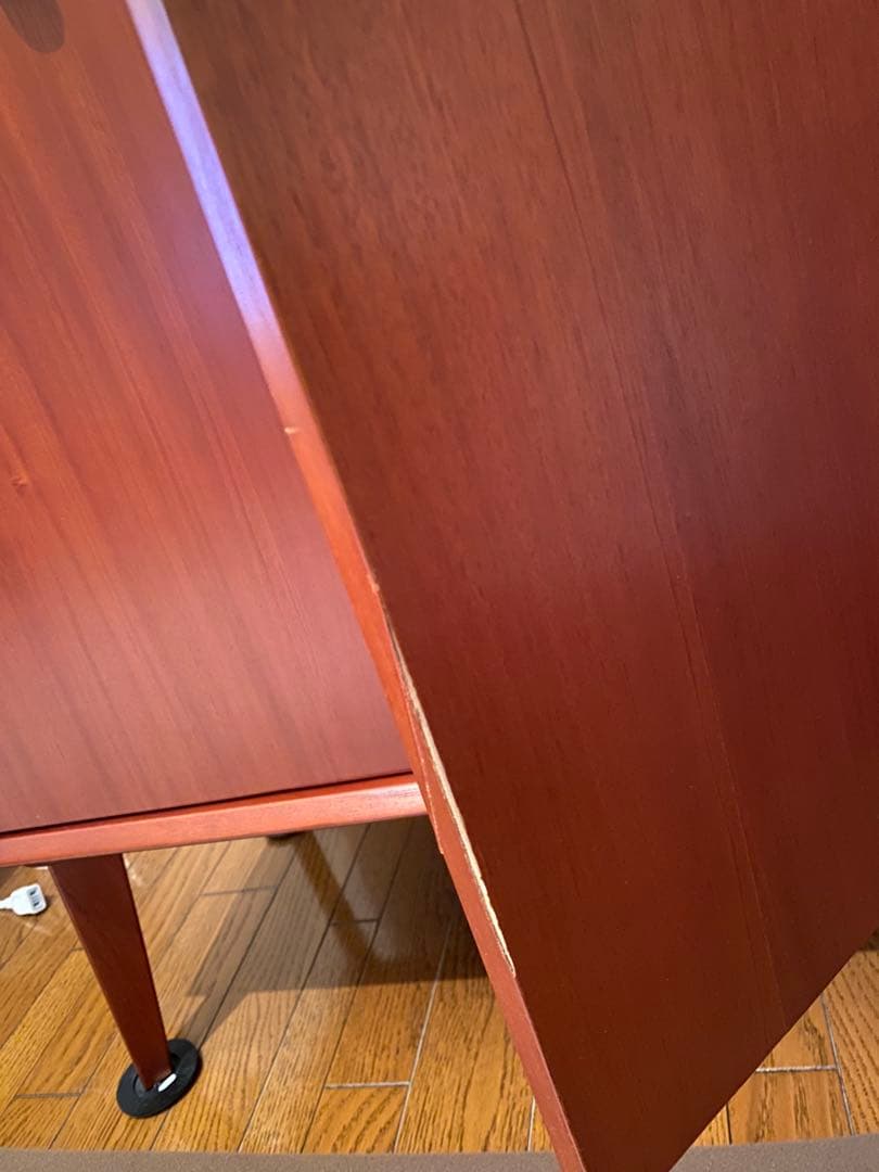 マホガニーサイドボード　ヴィンテージ　チェスト　箪笥　収納　脚つき　チーク　北欧