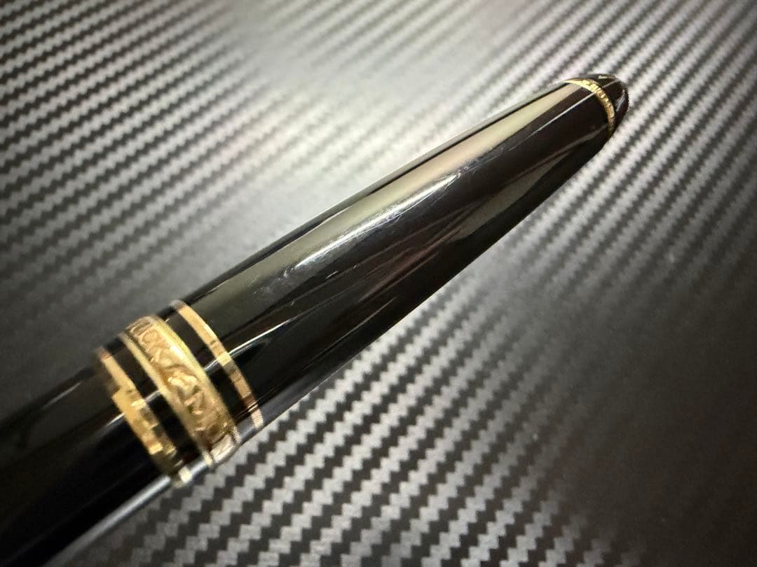 極美品 エボナイト芯 モンブラン 144 ブラック 全金 EF 極細字 万年筆