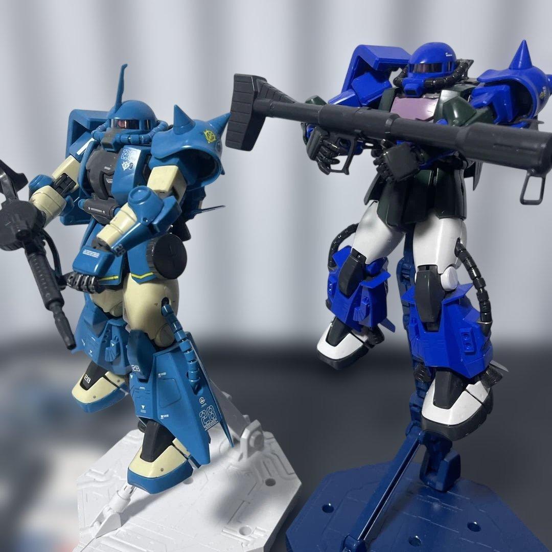 MG1/100ロバートギリアム専用ザクⅡと MGアナベルガトー専用ザクⅡの2体