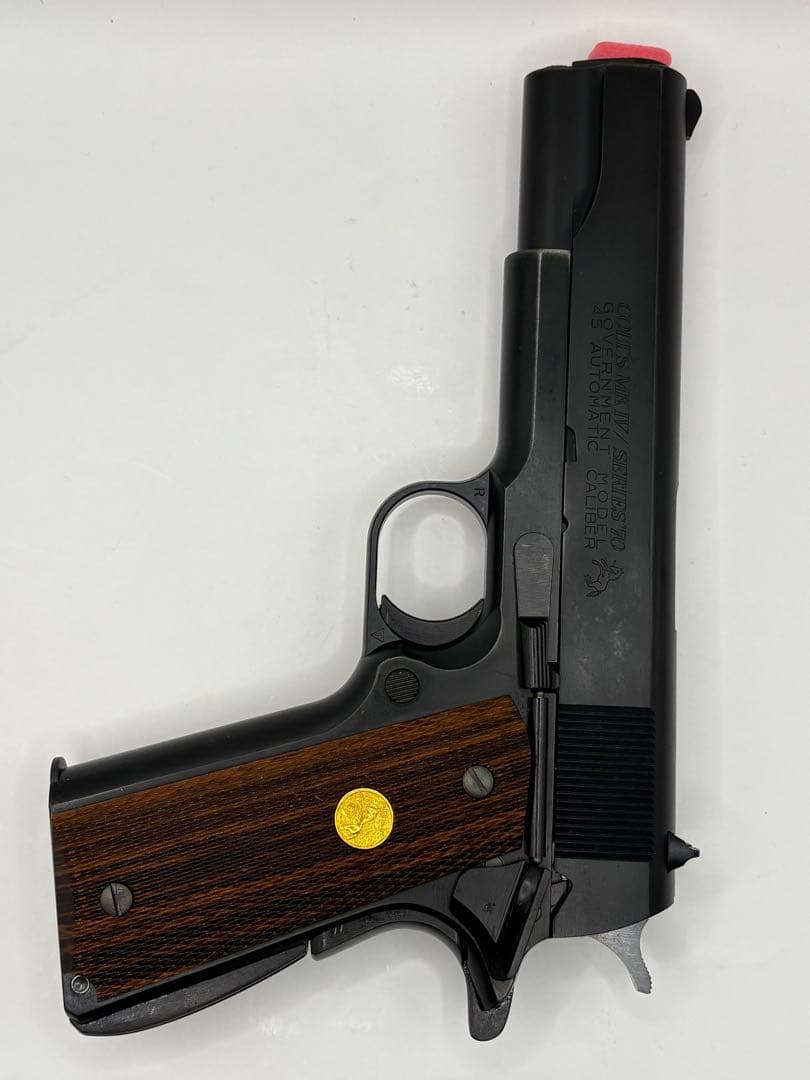 WA コルト MKIVシリーズ70 リアルスチール Ver. 木製スタンド