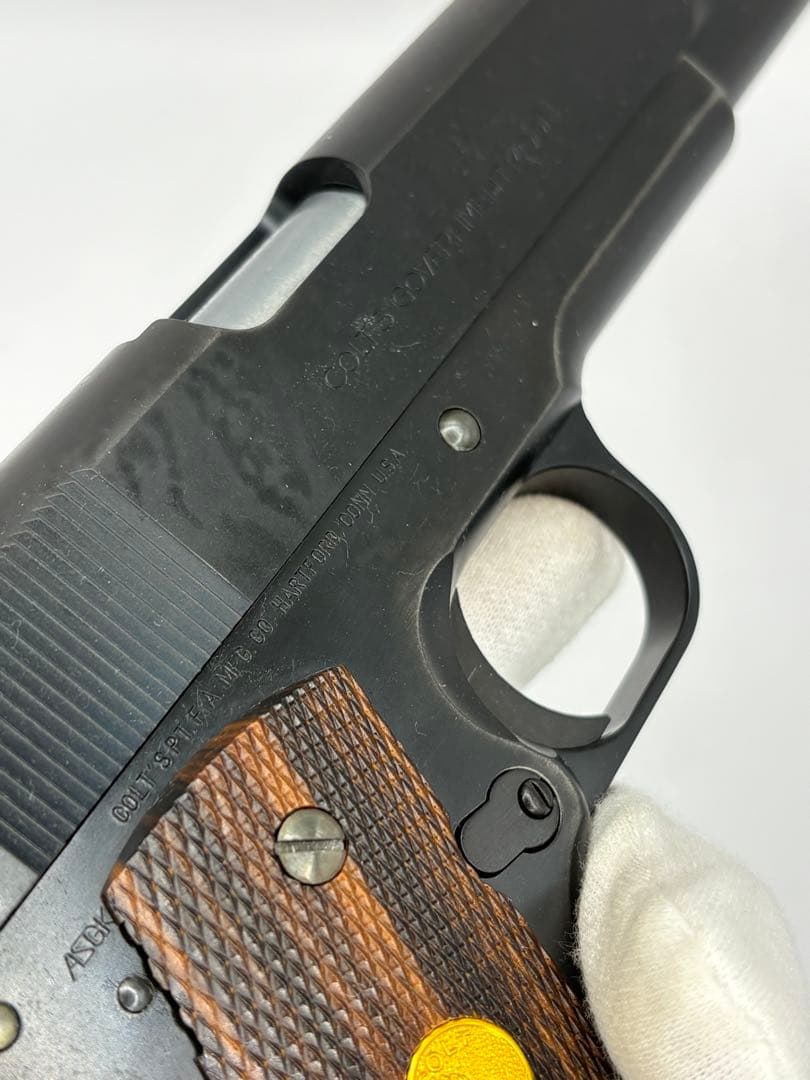 WA コルト MKIVシリーズ70 リアルスチール Ver. 木製スタンド