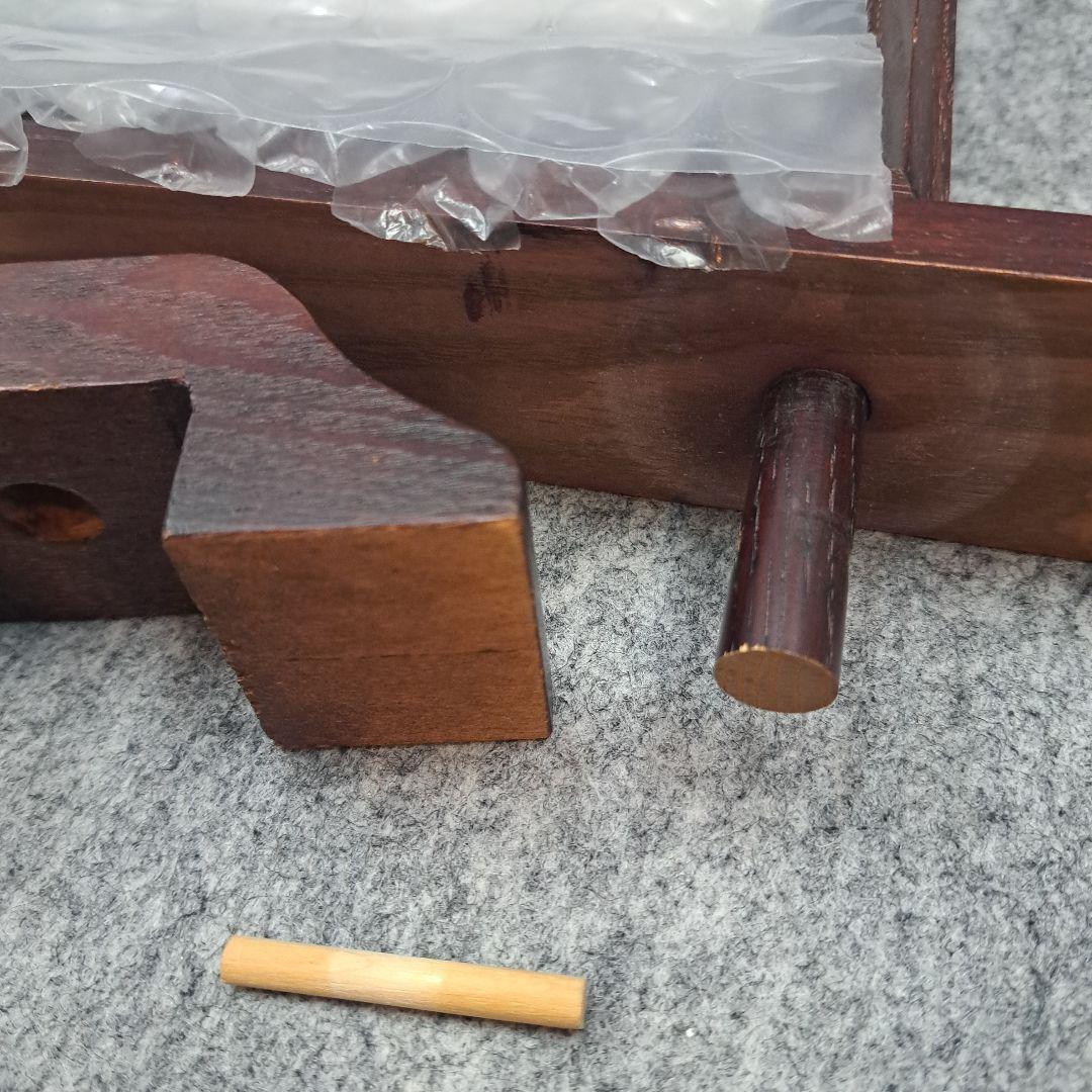 帯用額縁　木製スタンド式　ダークブラウン