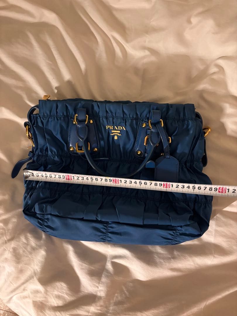 PRADA ネイビー ショルダーバッグ