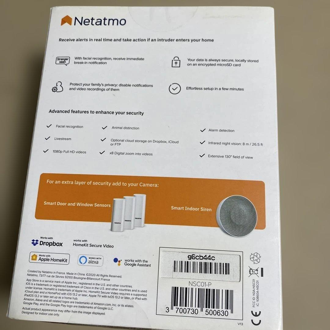 Netatmo Indoor Camera カメラ