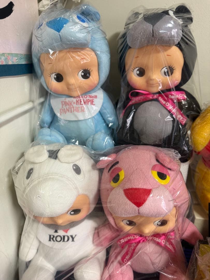 ぬいぐるみセット（ピンクヒッピー、ロディなど）4体セット