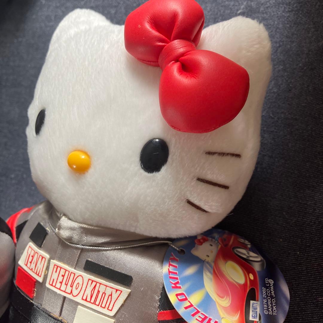 ハローキティ ぬいぐるみ レーシングスーツ ヘルメット付き レーサー