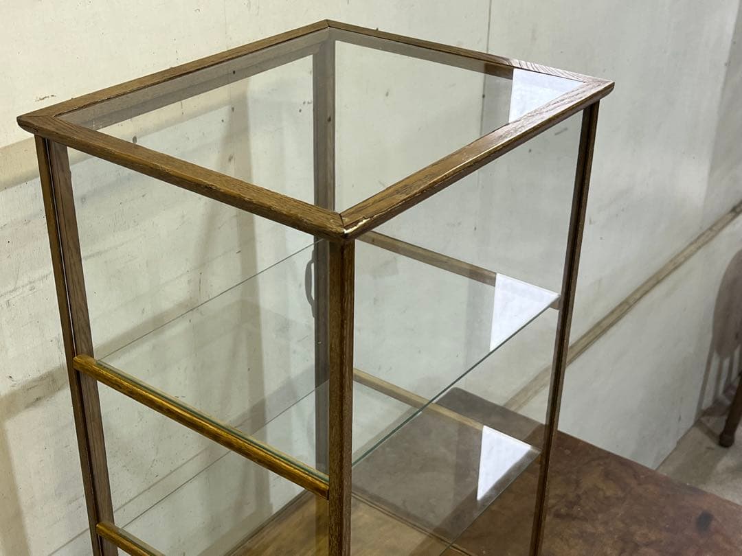 マ*ト様 昭和レトロ 木枠のガラスケース 5面ガラスショーケース コレクションケ