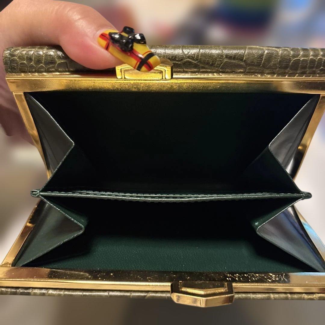 キヨ☆ Yves Saint Laurent 二つ折り財布 ダークグリーン