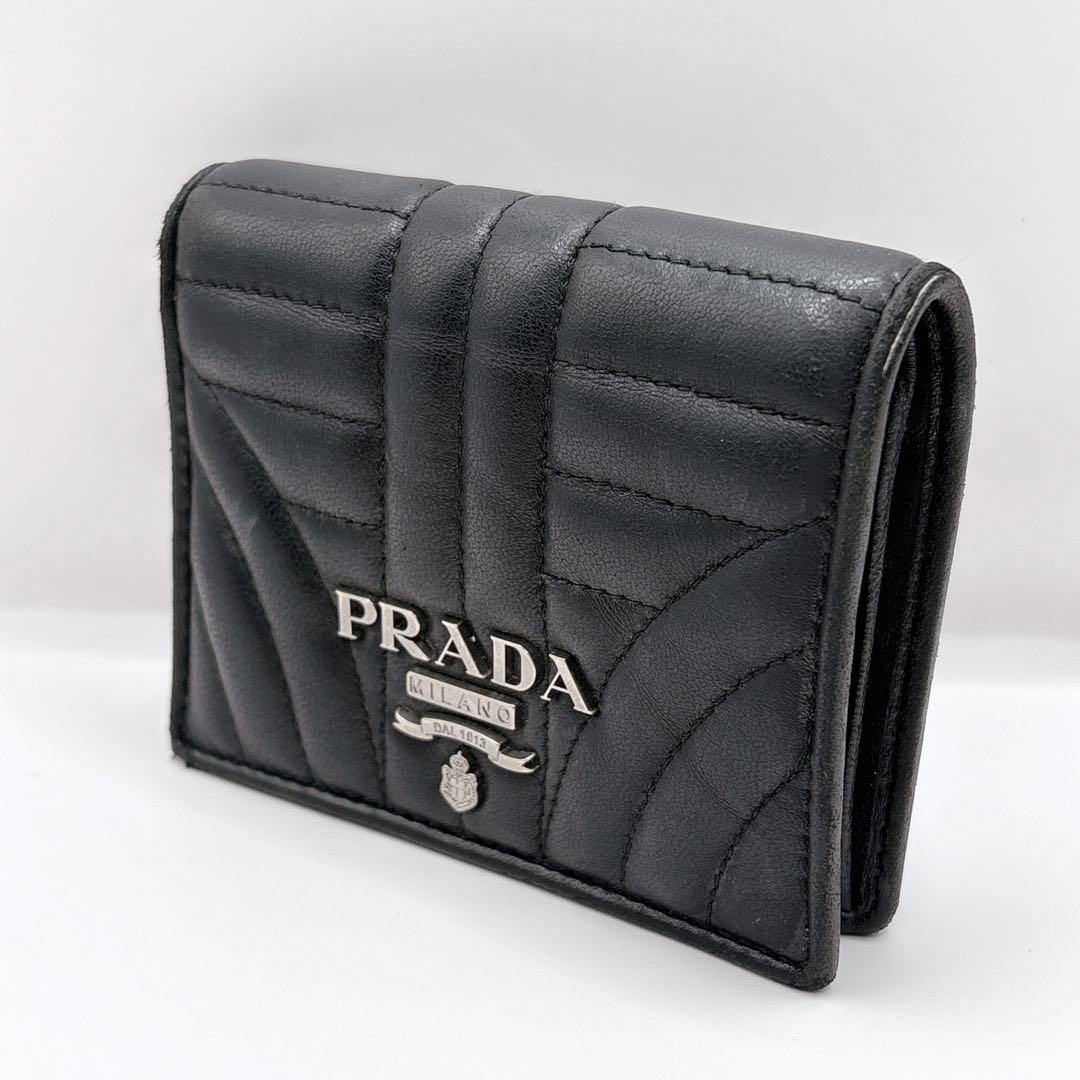 PRADA NAPPA IMPUNTURE二つ折り財布 キルティング