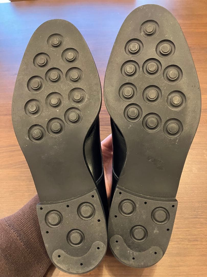 【美品】箱なし BRUNO ブルーノ ダブルモンクシューズ ブラック size7