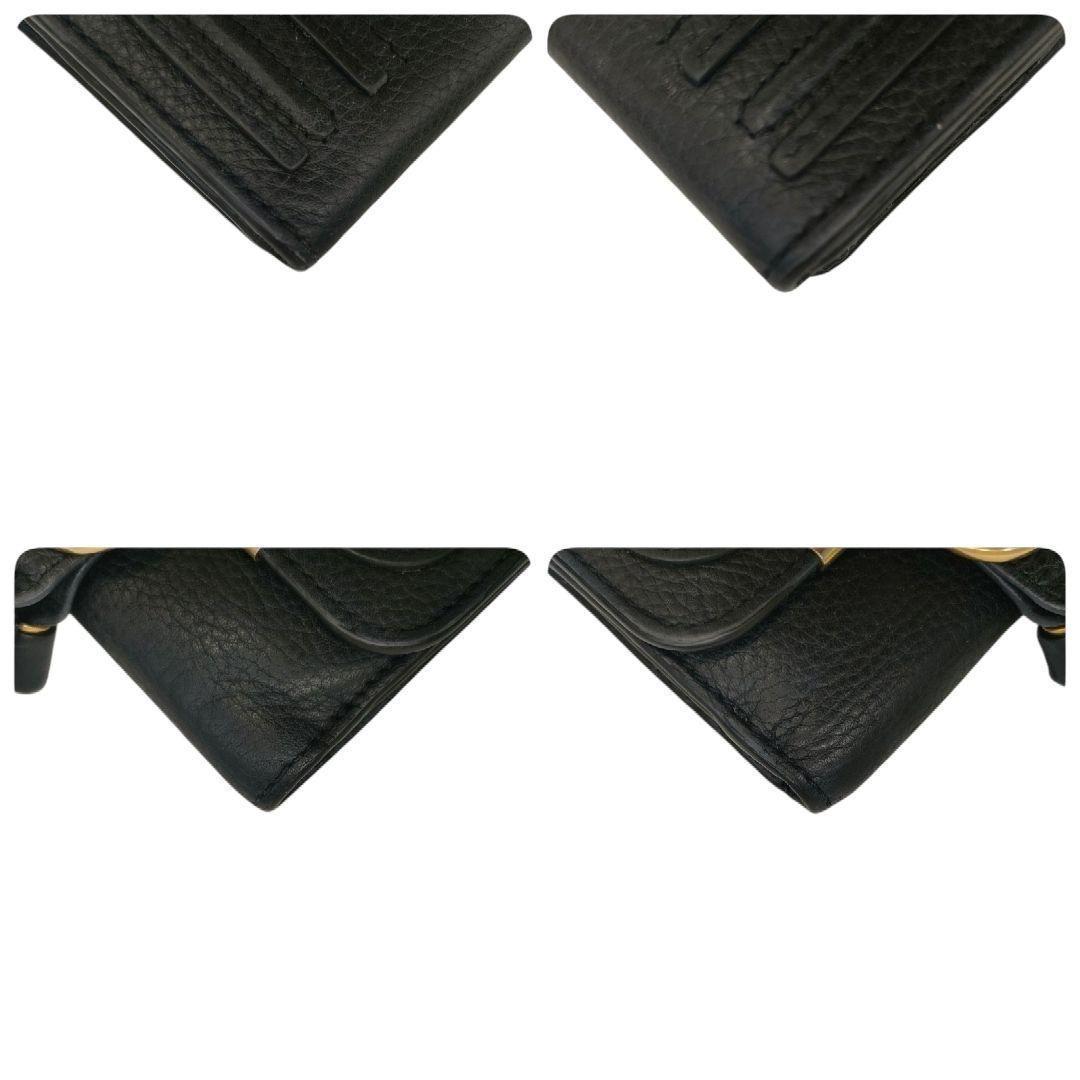 クロエ　二つ折り財布　マーシースクエアウォレット　ブラック　MARCIE