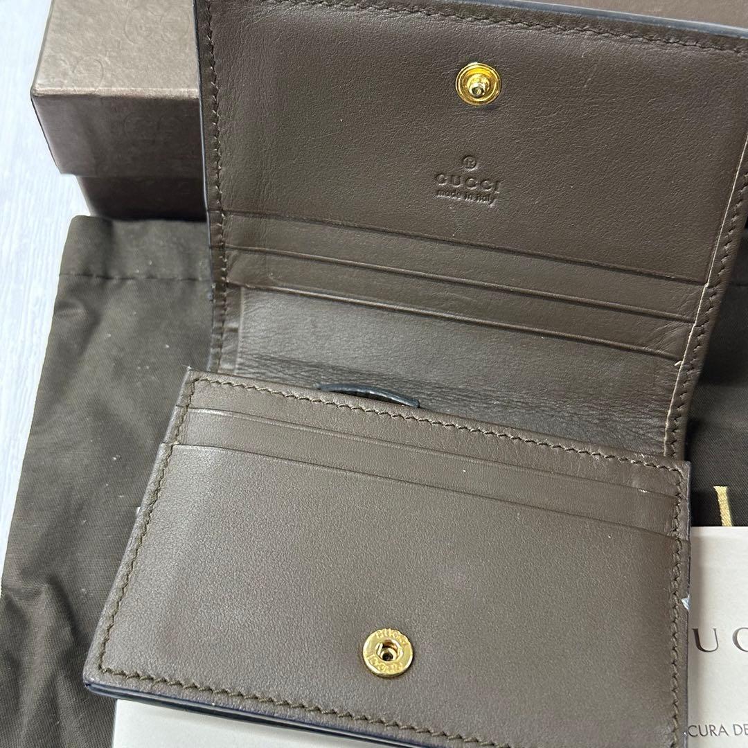 新品同様‼️ 現行　グッチ　GUCCI 財布　折り財布　GGスプリーム　コンパクト