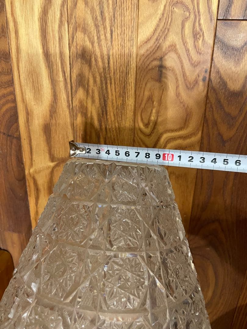 Chevalier ハンドカット　クリスタルフラワーベース特大花瓶