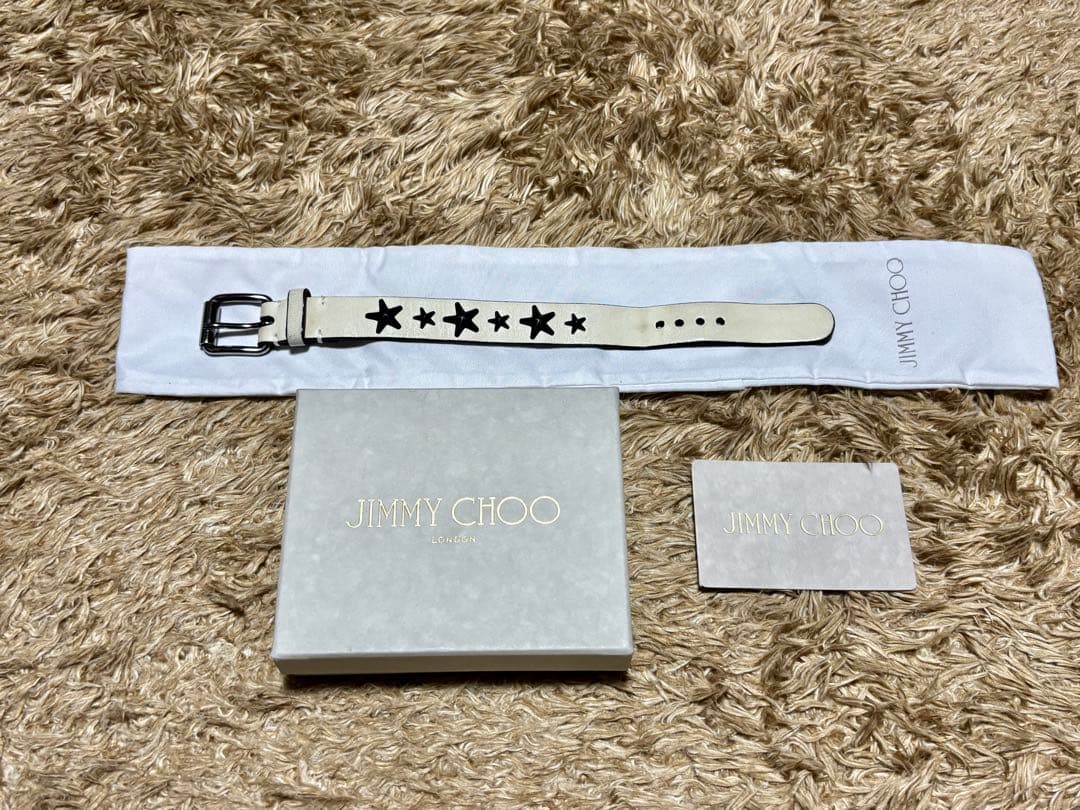 1111　jimmychoo ブレスレット　白　赤　2つセット