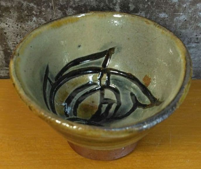 Kanegon人間国宝 金城次郎 ぐい呑 栞 共箱 美品 やちむん 壺屋焼