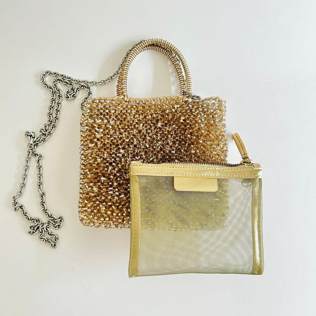 美品 スタンダード ミニアトゥーラ/シルバーゴールド ANTEPRIMA