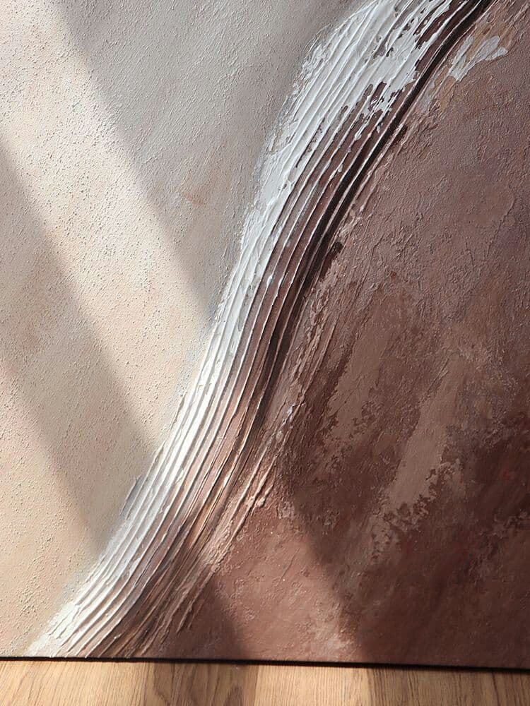 リビング装飾画の抽象的な手描きの油絵の玄関の廊下に掛けてあります。