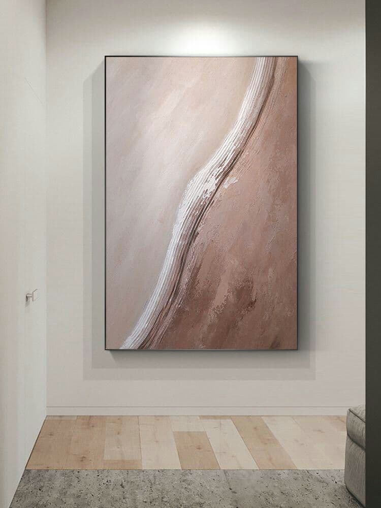 リビング装飾画の抽象的な手描きの油絵の玄関の廊下に掛けてあります。