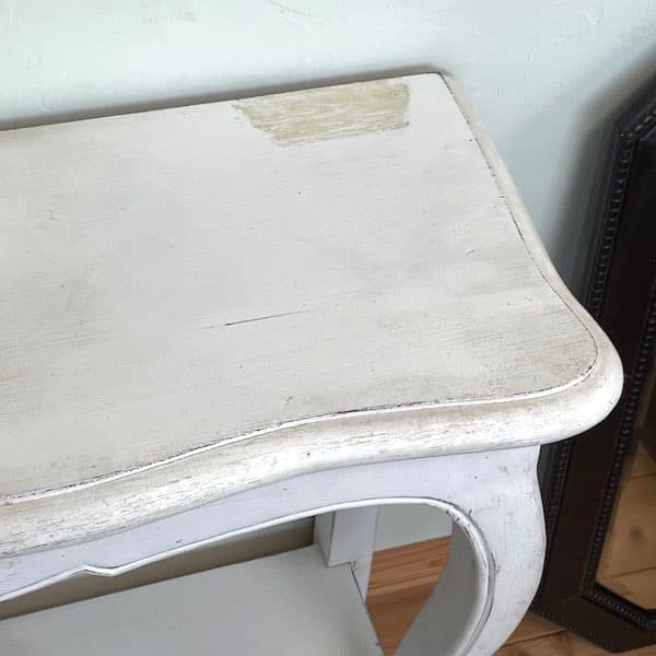 フレンチシャビィ　アンティーク調　コンソールテーブル　起立木工　アールヌーボー