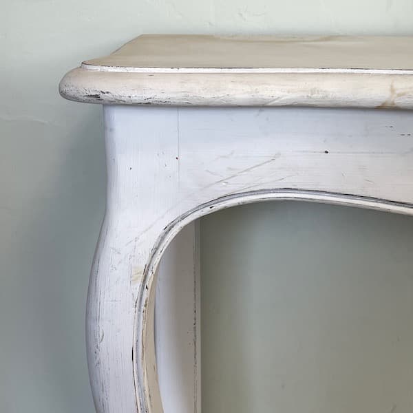 フレンチシャビィ　アンティーク調　コンソールテーブル　起立木工　アールヌーボー