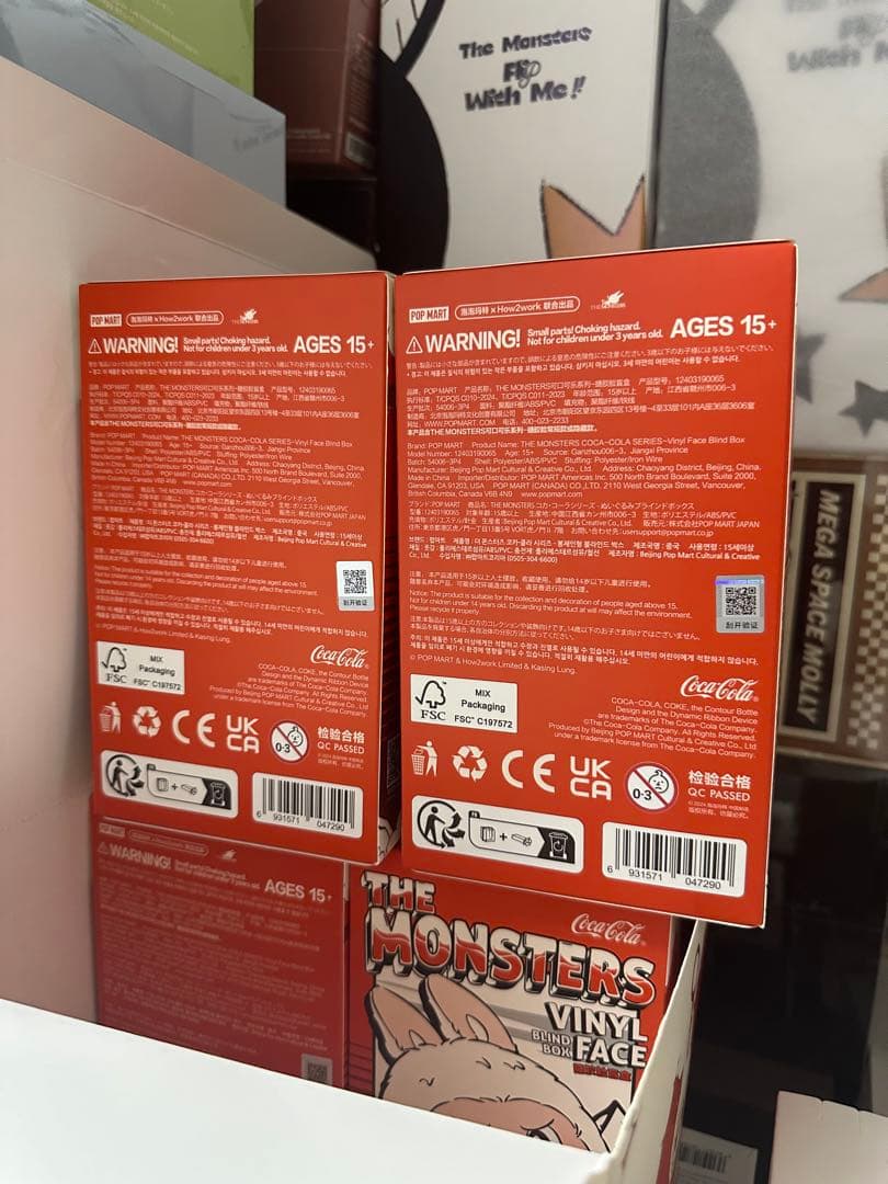 LABUBU コカコーラ ぬいぐるみ 2点セット ポップマート POPMART