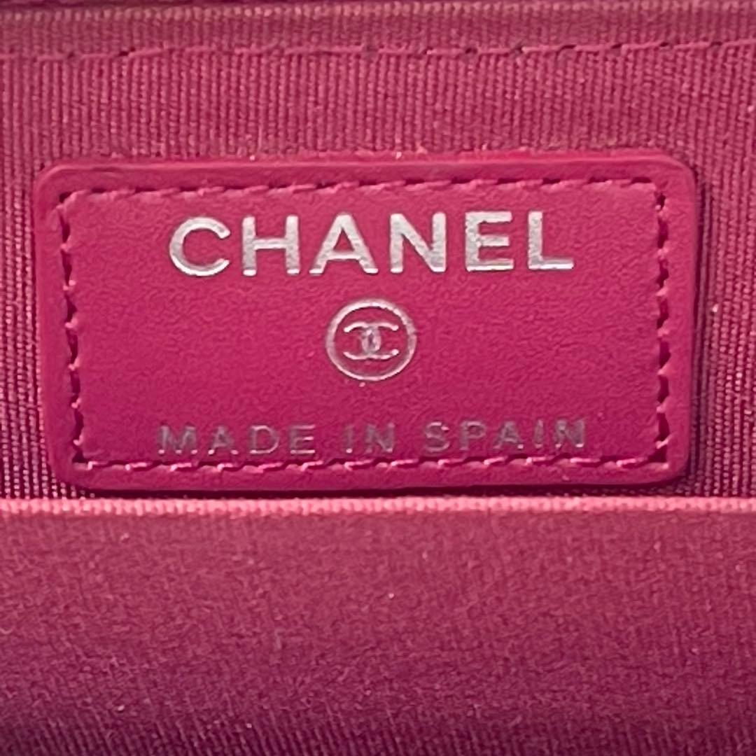 【希少 美品 正規品】CHANEL ピンク エナメル ケース 小銭入れ