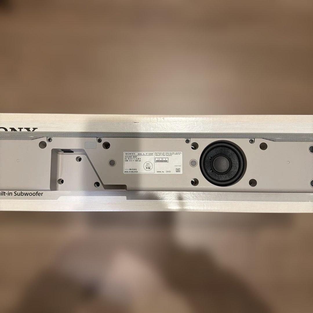 SONY HT-S200F W サウンドバー クリームホワイト 美品