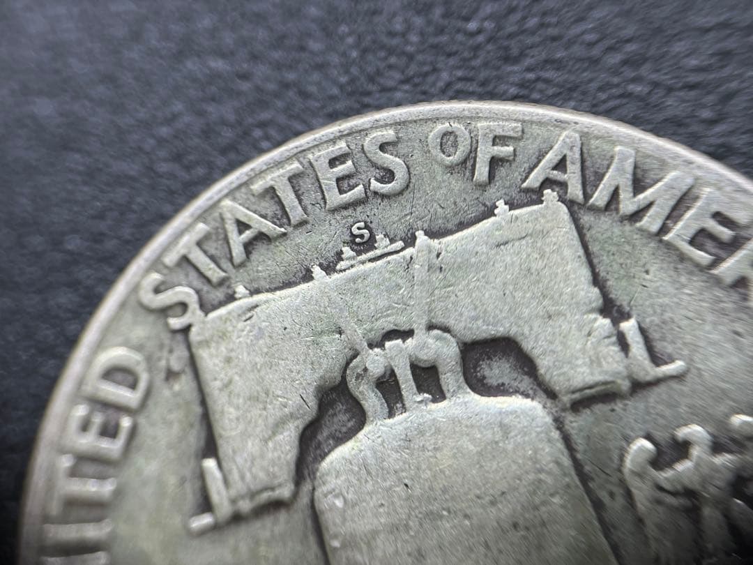 フランクリンハーフダラーアメリカ銀貨ドル5枚50セント