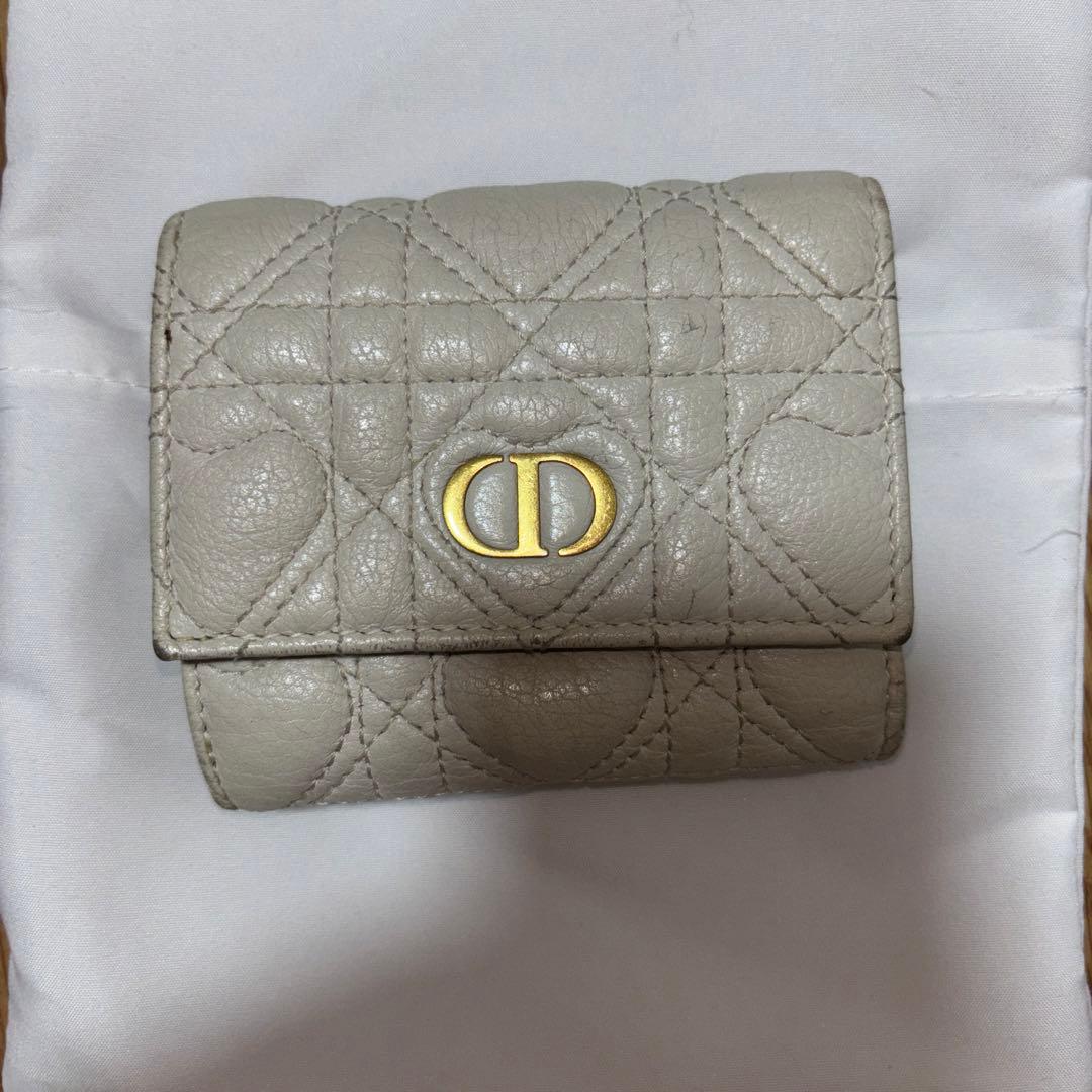Dior 日本限定 ハート ホワイト 三つ折り財布