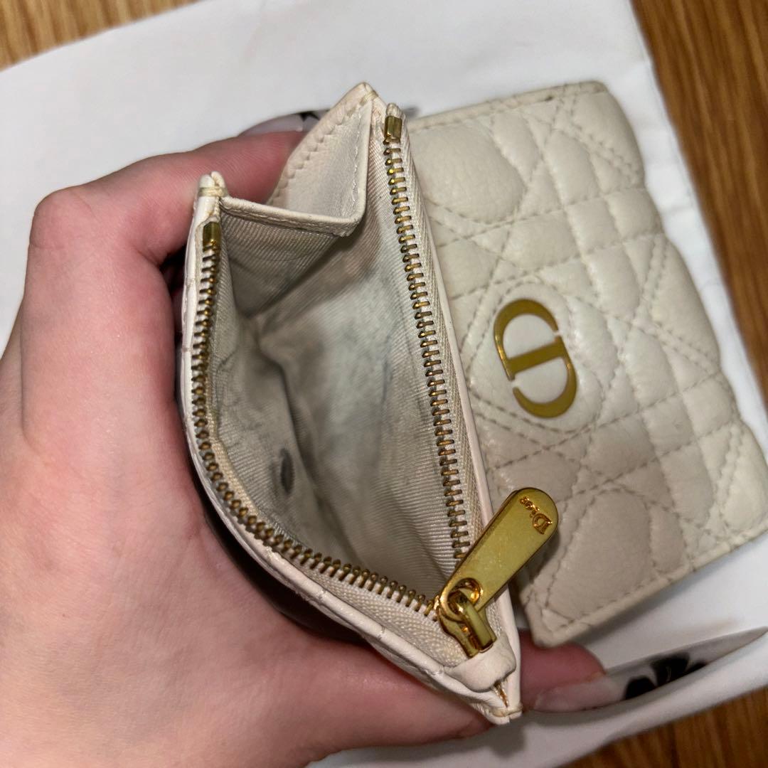 Dior 日本限定 ハート ホワイト 三つ折り財布