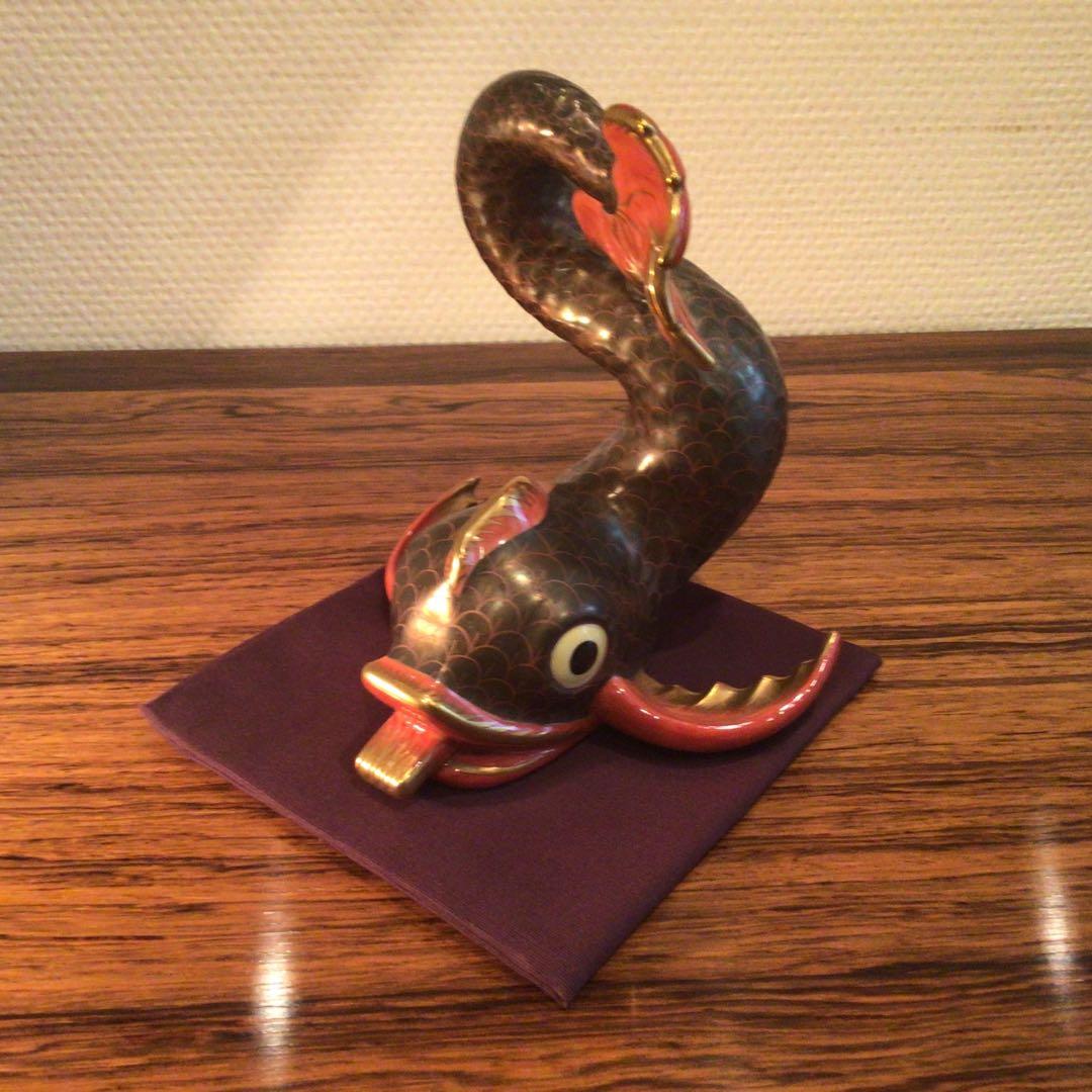 ヴィンテージ　ヘレンド　鯱のオブジェ　希少極美品