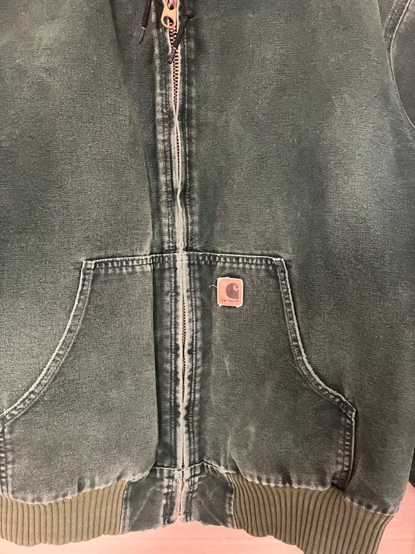 Carhartt アクティブジャケット　グリーンSPCレアカラー