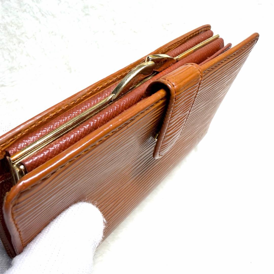 美品　LOUIS VUITTON ルイヴィトン エピ 財布 ブラウン　がま口