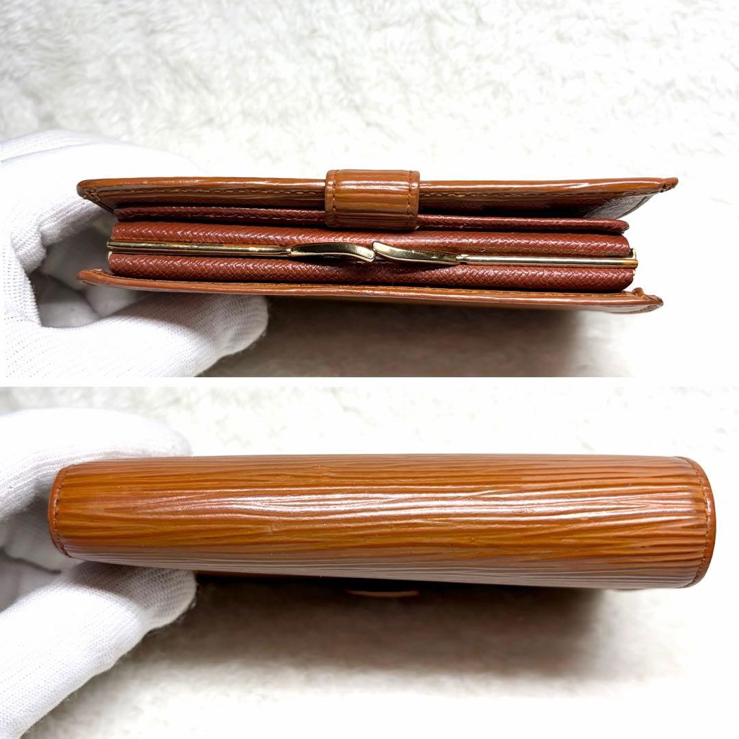 美品　LOUIS VUITTON ルイヴィトン エピ 財布 ブラウン　がま口