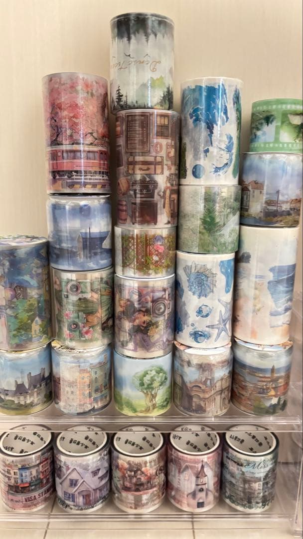 58点セット　海外マスキングテープ　大量まとめ売り　マステ　シール　pet 手帳