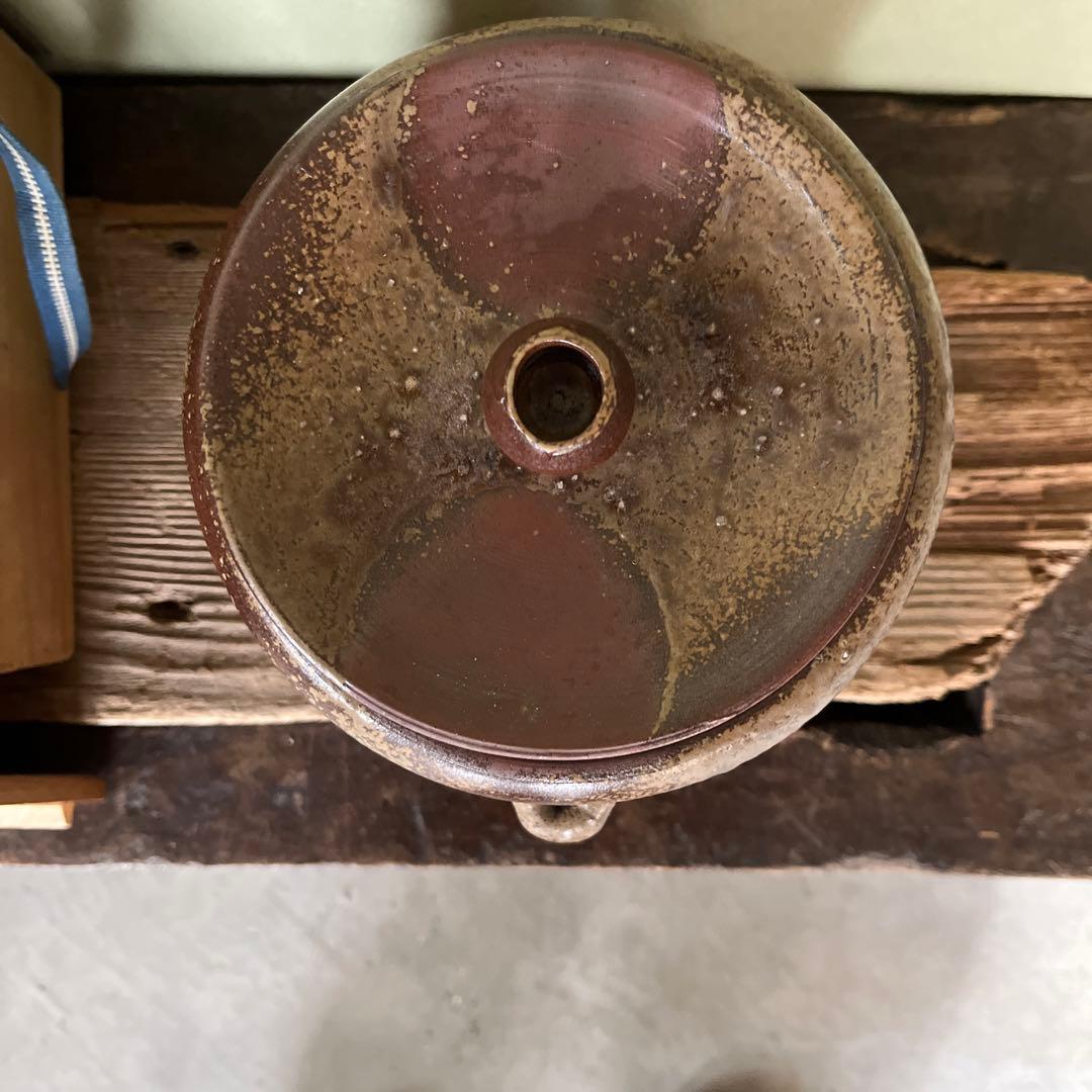 古備前水差し 茶道具 木箱付　極書　江戸時代　ー茶碗　茶室　茶杓