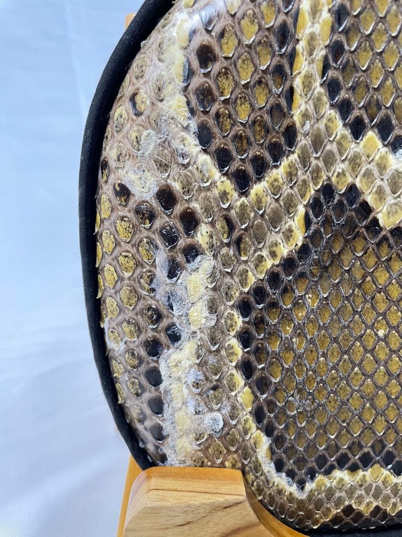 宮古木工芸 縞黒檀/カマゴン　本皮1枚張り三線