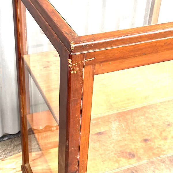 関西限定　送料別　ビンテージ家具　ショーケース　ガラスキャビネット　飾り棚