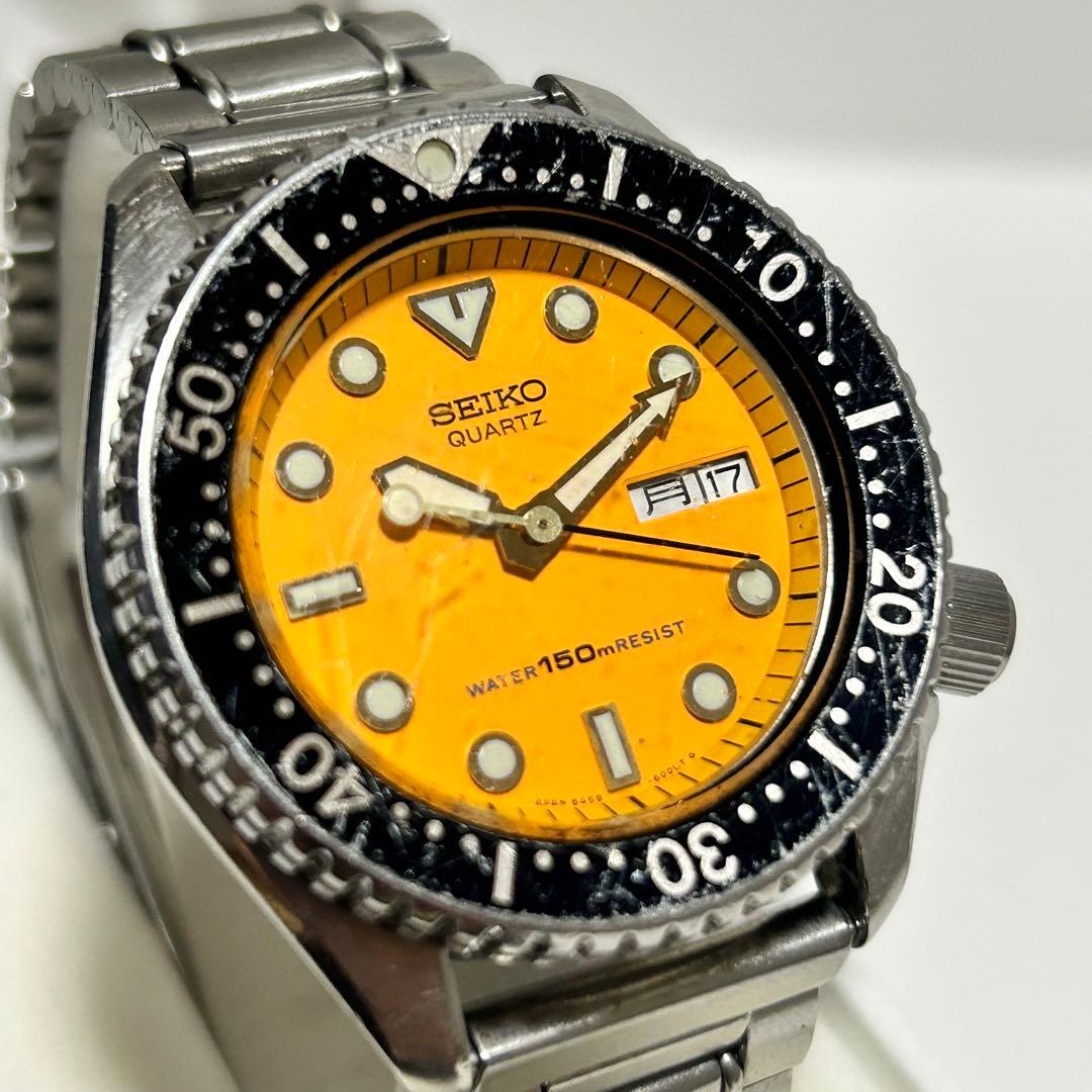 稼働/新品電池 SEIKO セイコー オレンジボーイ クォーツ ダイバー