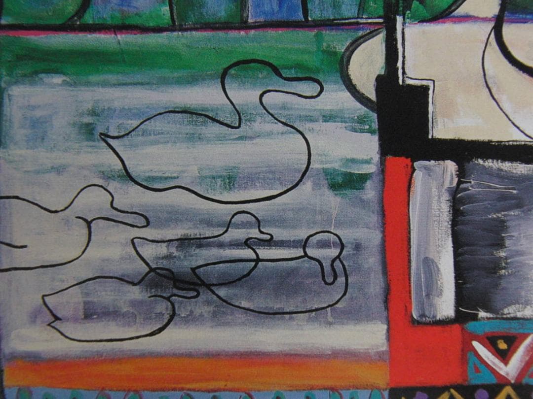 根岸正、【あーしたてんきにナーァレ】、希少な額装用画集より、新品額装付