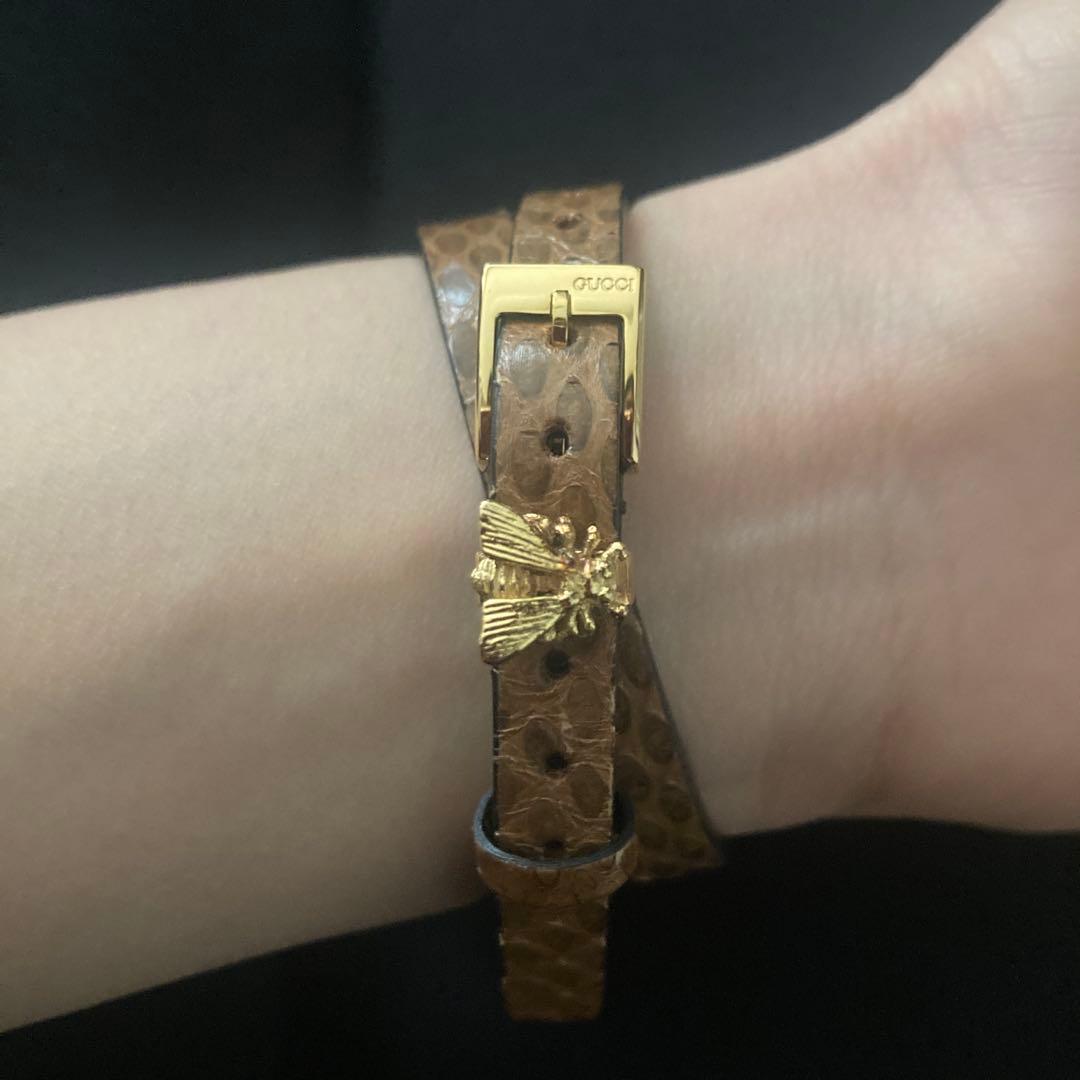 GUCCI レザーベルト 腕時計