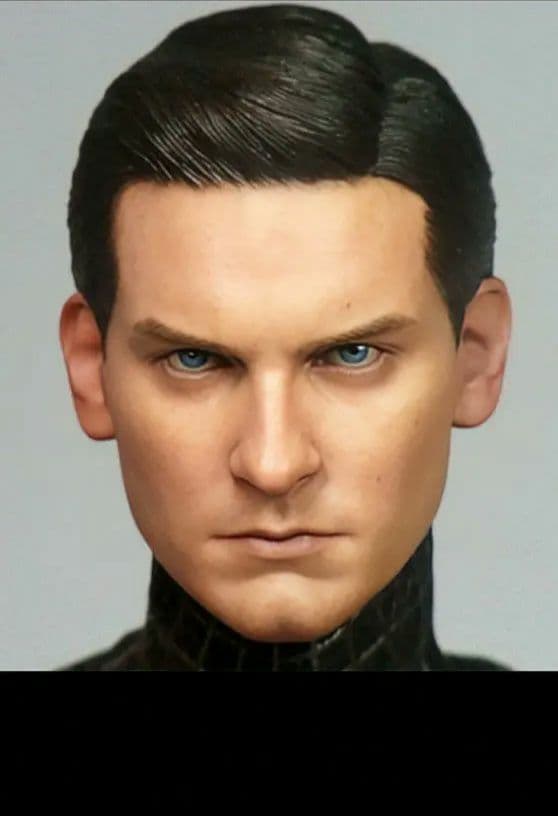 レア物！1/6ヘッド スパイダーマン ブラックコスチューム版