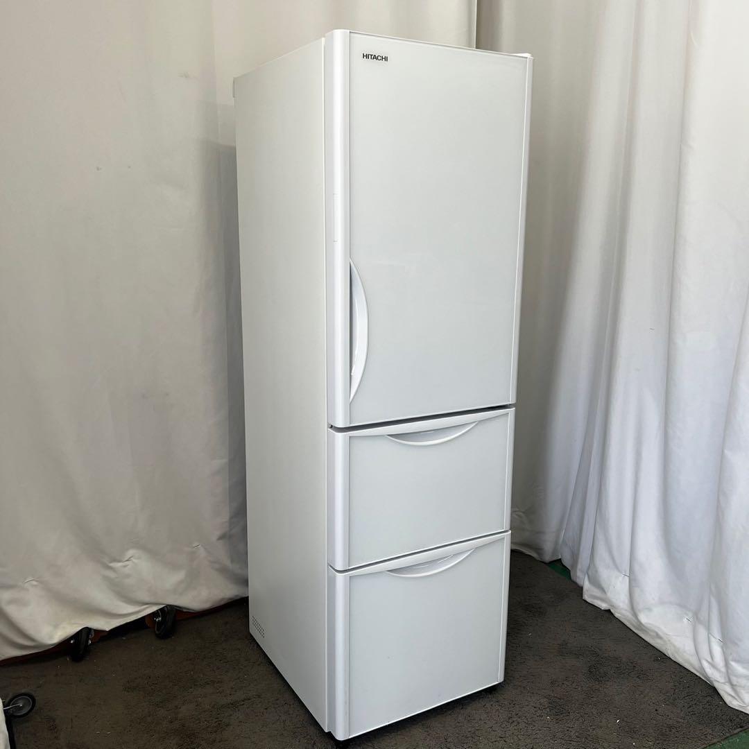 859　日立　冷蔵庫　スリム　大型　300-400ℓ　中古　設置無料　安い‼️