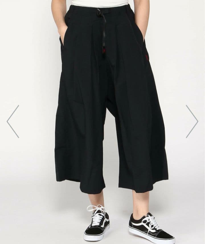 【美品】GRAMICCI NYLON FLARE PANTS ブラック M
